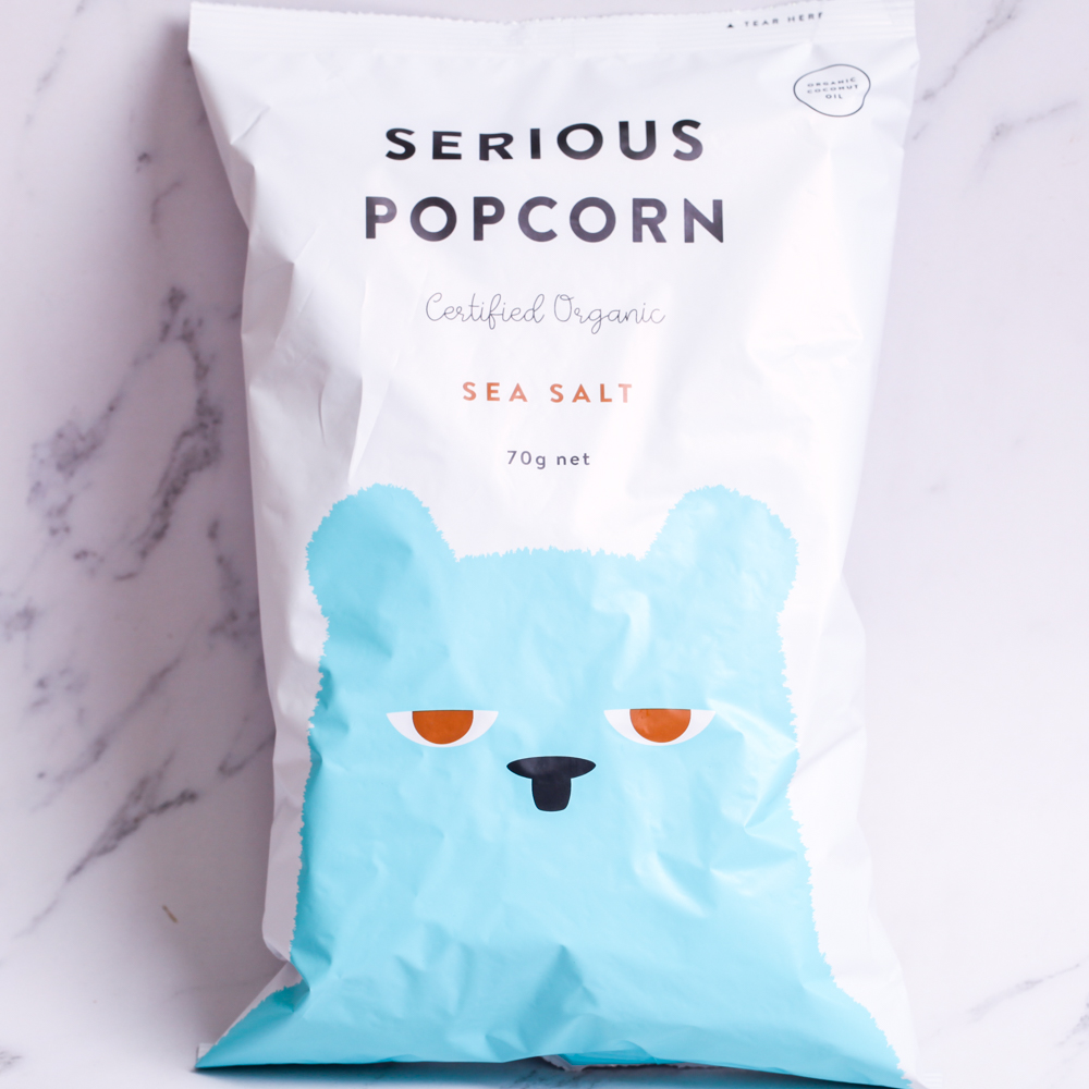 Organic Popcorn, Sea Salt - Serious Food Co